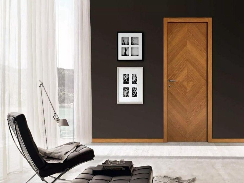 Porte interne in legno massello con effetti visivi di fascia alta Porte interne impiallacciate