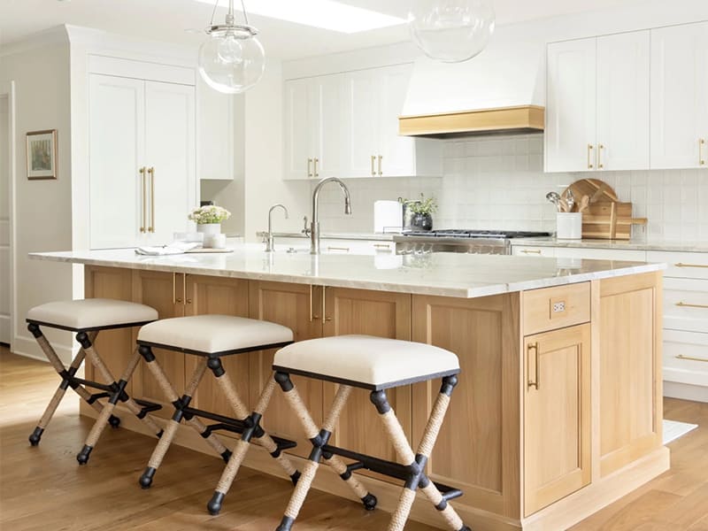 shaker style wood kitchen cabinets