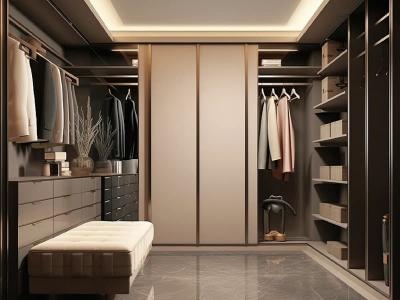 Customized Modern Wooden Walk in Closet