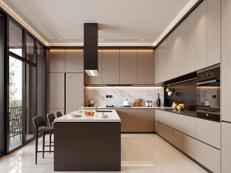 Come confrontare i materiali e le finiture dei mobili della cucina?